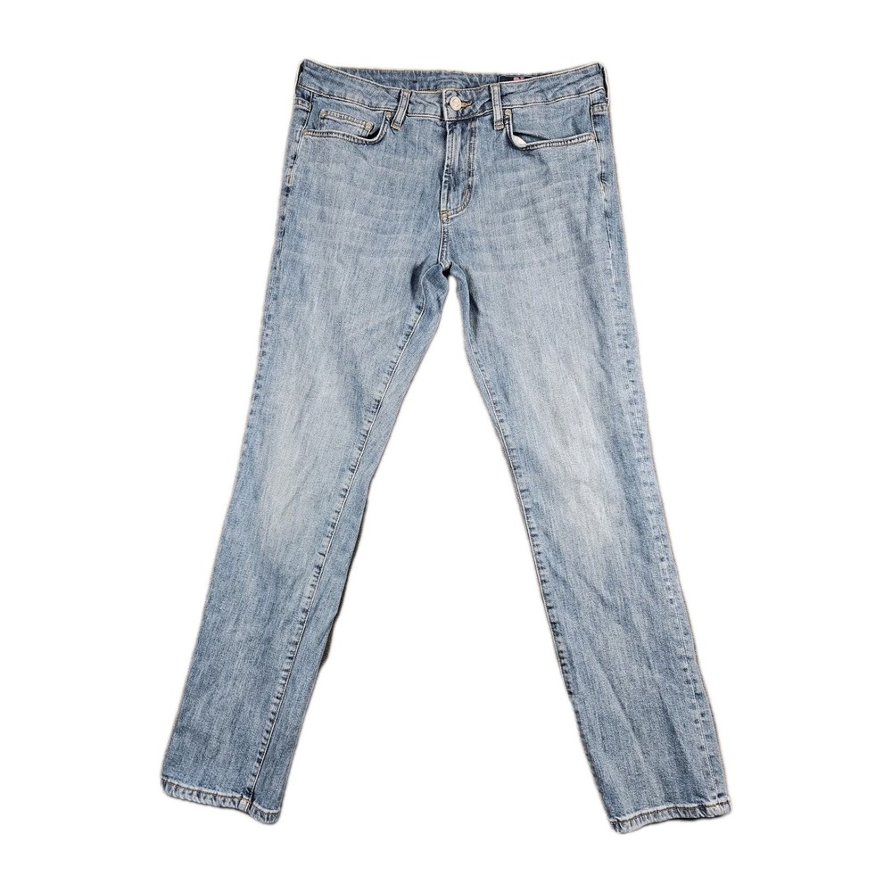 Vineyard Vines Slim Straight Denim Jeans Light Wash Blue Mens 33x32‎ 1P001159